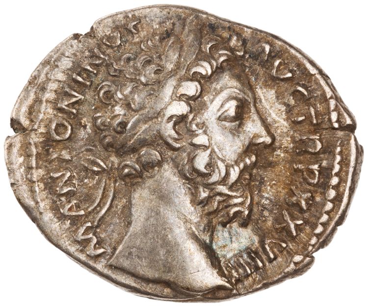 RIC III Marcus Aurelius 299, obverse, American Numismatic Society (ans)
