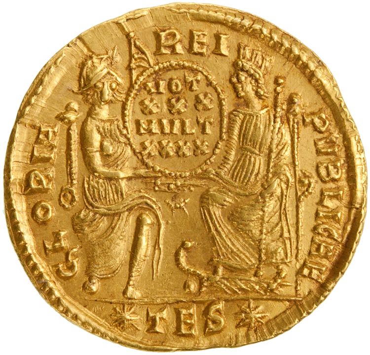 реверс RIC VIII Thessalonica 195