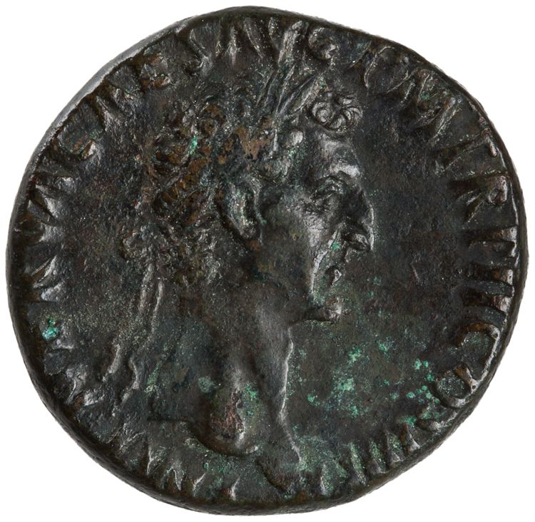 obverse RIC II Nerva 100 (as)