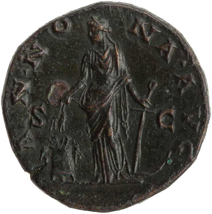 RIC III Antoninus Pius 756, реверс, American Numismatic Society (ans)