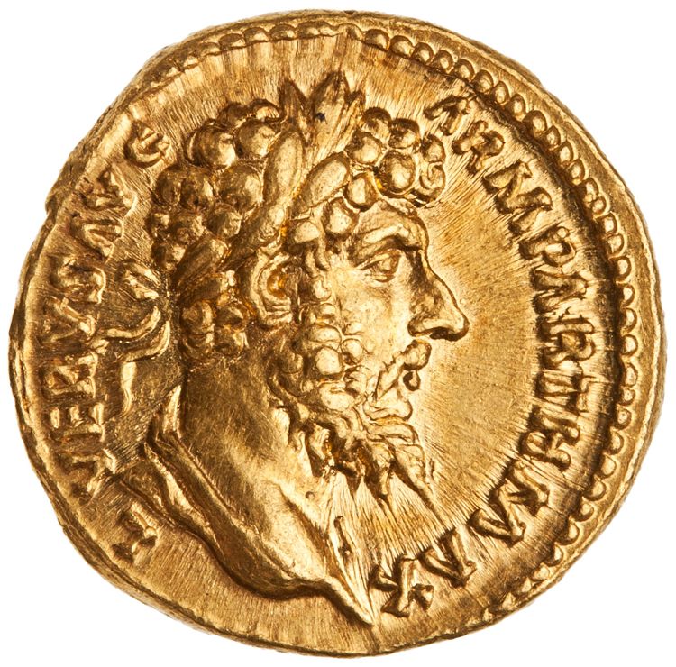 аверс RIC III Marcus Aurelius 583