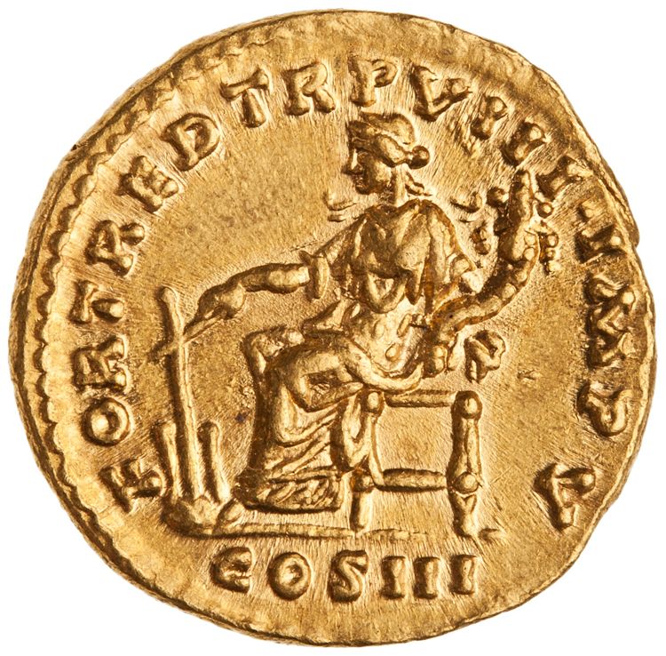 реверс RIC III Marcus Aurelius 583