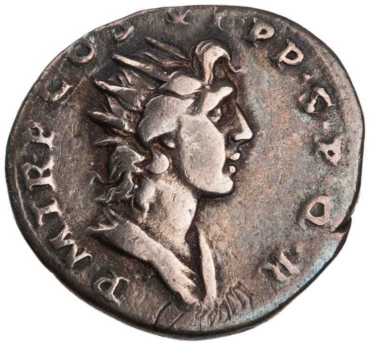 RIC II Trajan 342, реверс, American Numismatic Society (ans)