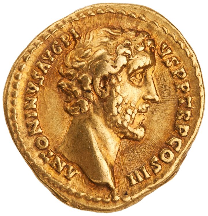 RIC III Antoninus Pius 109B, аверс, American Numismatic Society (ans)