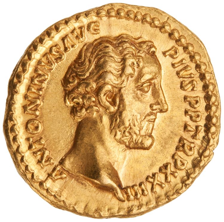 RIC III Antoninus Pius 302B, аверс, American Numismatic Society (ans)