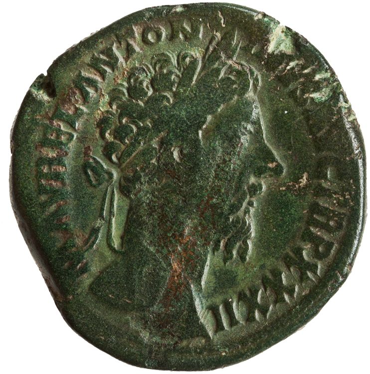 RIC III Marcus Aurelius 1227, obverse, American Numismatic Society (ans)