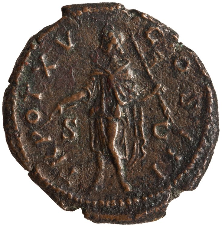 реверс RIC III Antoninus Pius 1362 (dupondius)