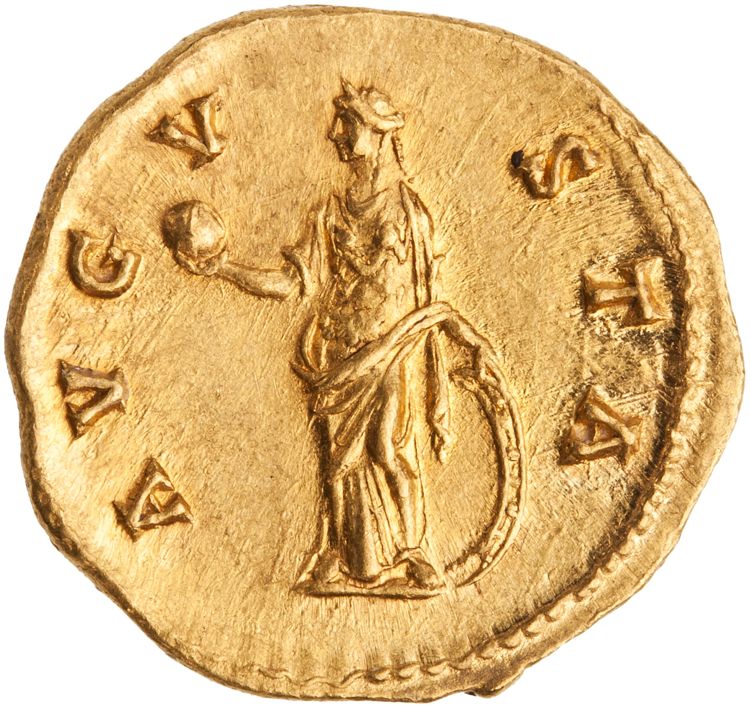 реверс RIC III Antoninus Pius 366a (aureus)