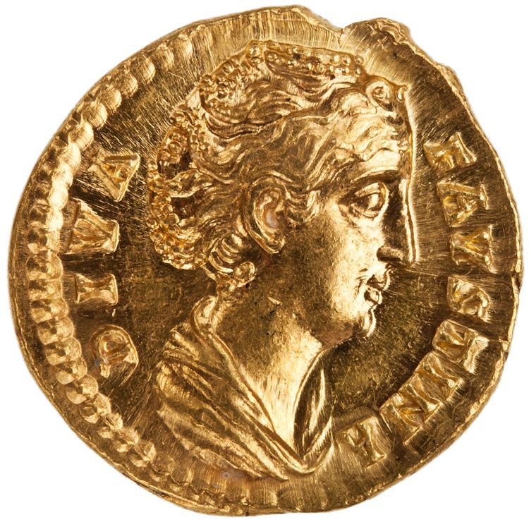 RIC III Antoninus Pius 356a (aureus), аверс, American Numismatic Society (ans)