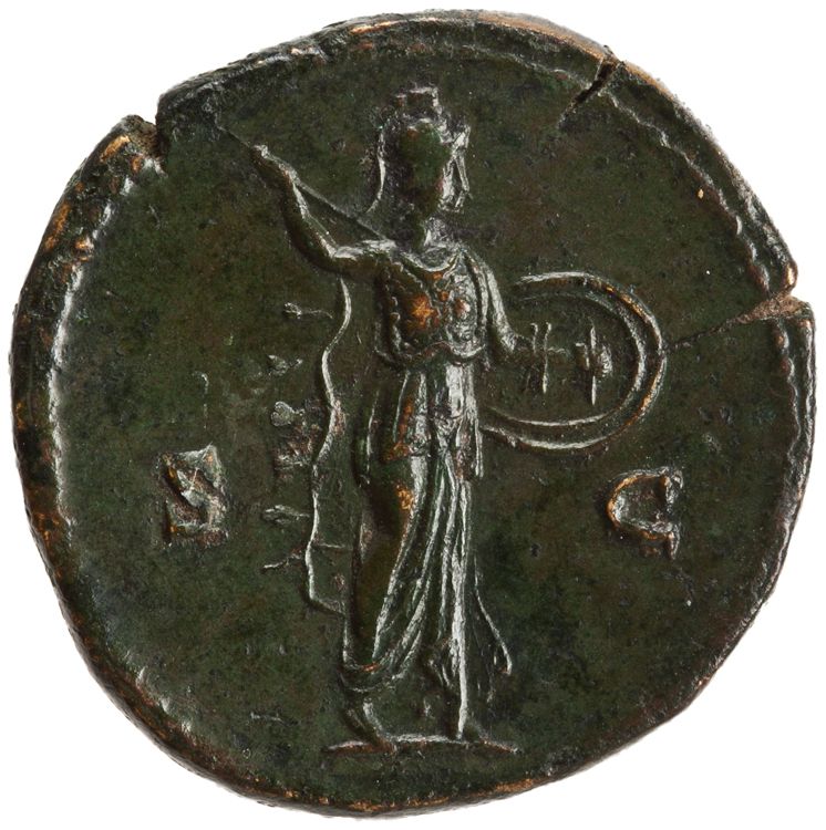 реверс RIC III Antoninus Pius 1263 (dupondius)