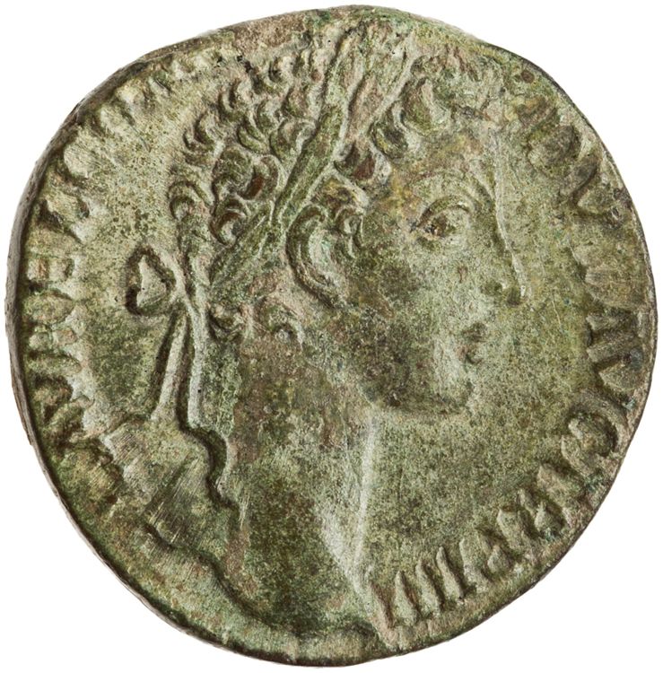 RIC III Marcus Aurelius 1607, аверс, American Numismatic Society (ans)
