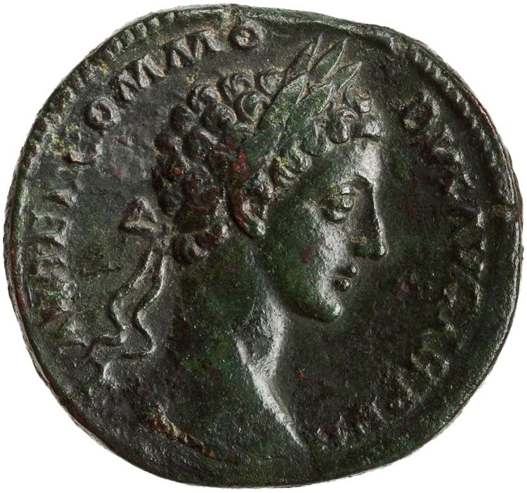 RIC III Marcus Aurelius 1607, аверс, American Numismatic Society (ans)