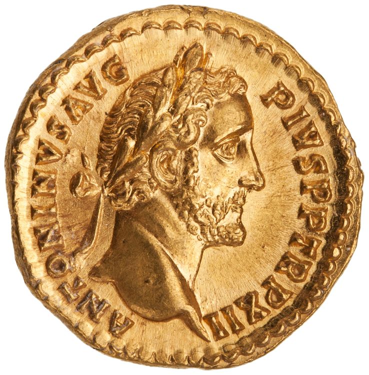 obverse RIC III Antoninus Pius 177d (aureus)