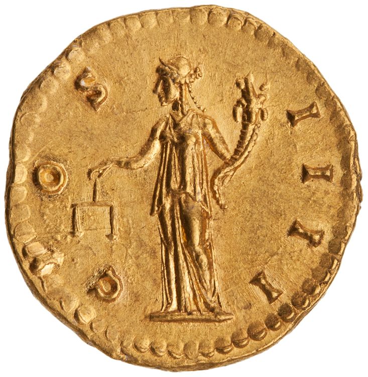 reverse RIC III Antoninus Pius 177d (aureus)