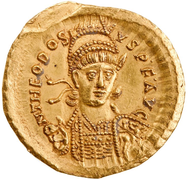 obverse RIC X Theodosius II (East) 291