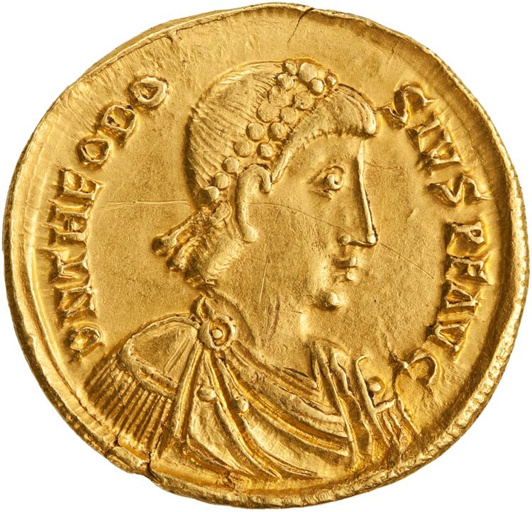 obverse RIC X Theodosius II (West) 1801