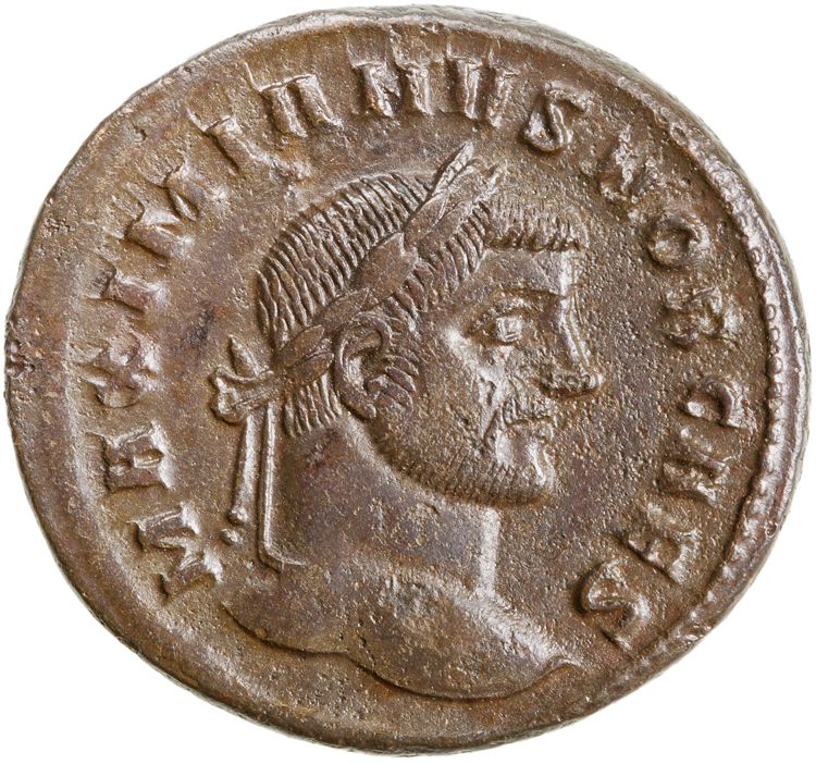 RIC VI Ticinum 24b, аверс, American Numismatic Society (ans)
