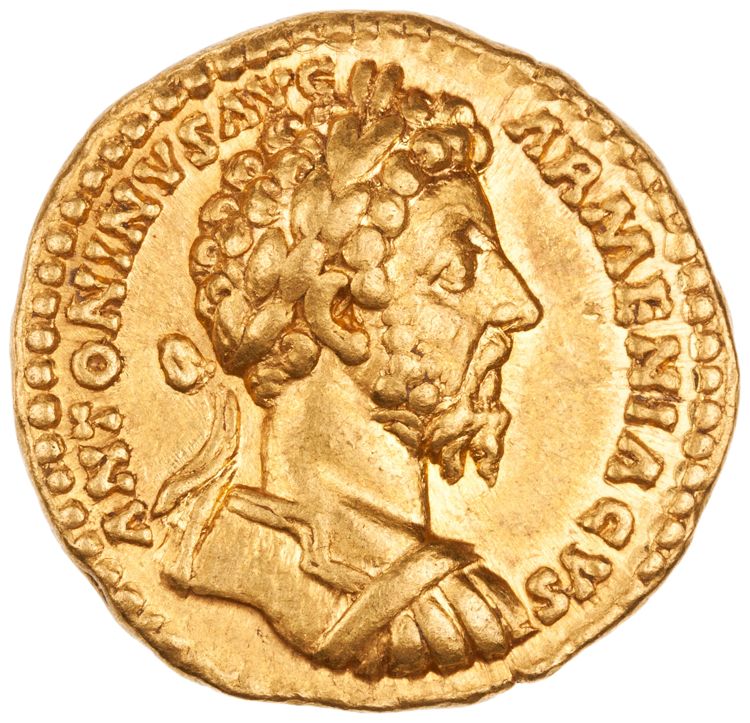 аверс RIC III Marcus Aurelius 128