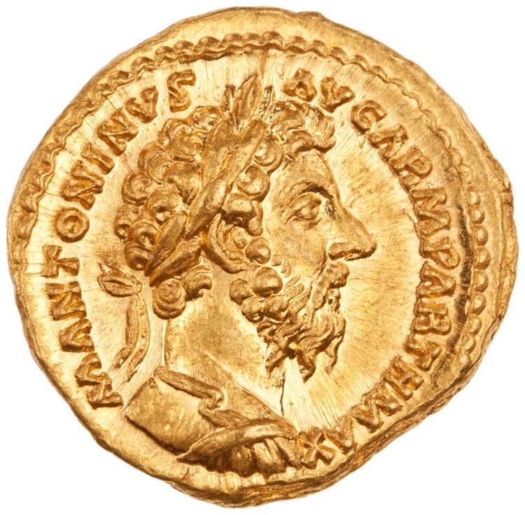 аверс RIC III Marcus Aurelius 195