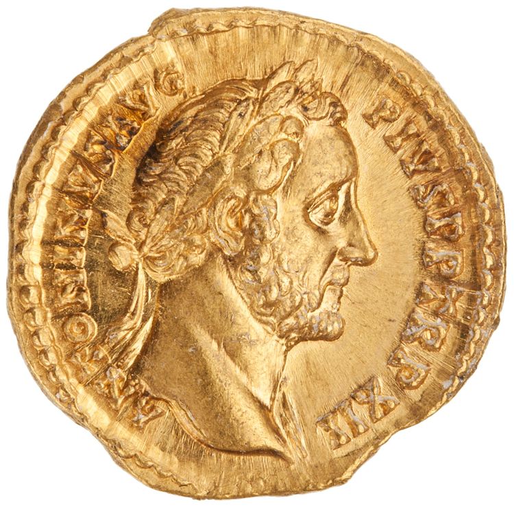 RIC III Antoninus Pius 177e, аверс, American Numismatic Society (ans)