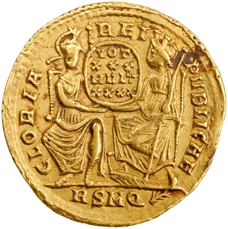 RIC VIII Rome 293, реверс, American Numismatic Society (ans)