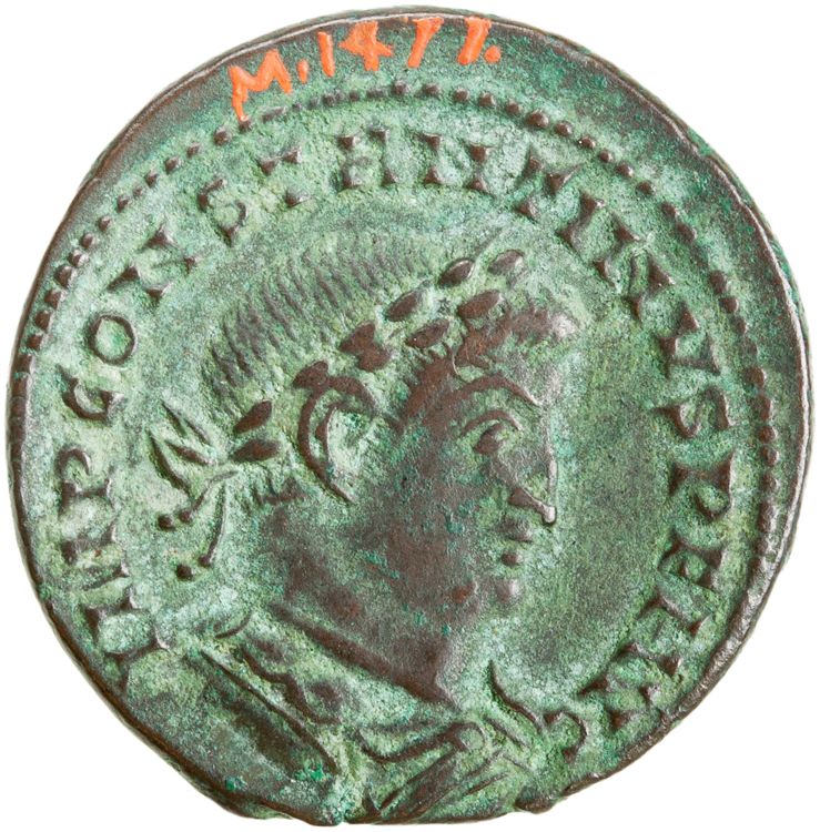 RIC VI Lugdunum 307, obverse, American Numismatic Society (ans)