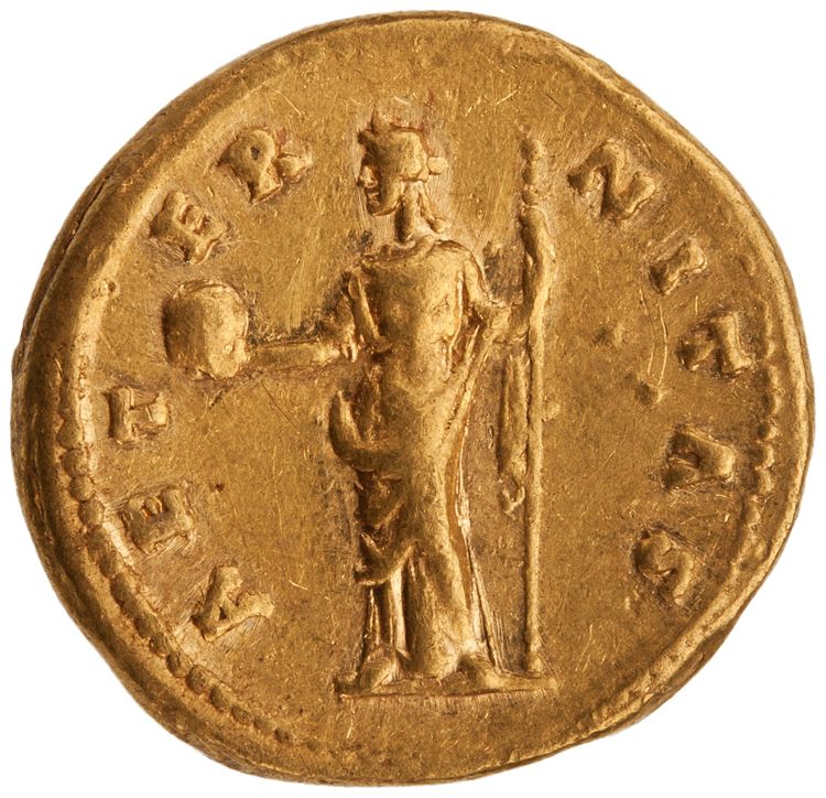 реверс RIC III Antoninus Pius 350Ab (aureus)