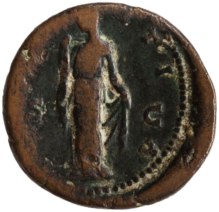 RIC III Antoninus Pius 1403b (as), реверс, American Numismatic Society (ans)