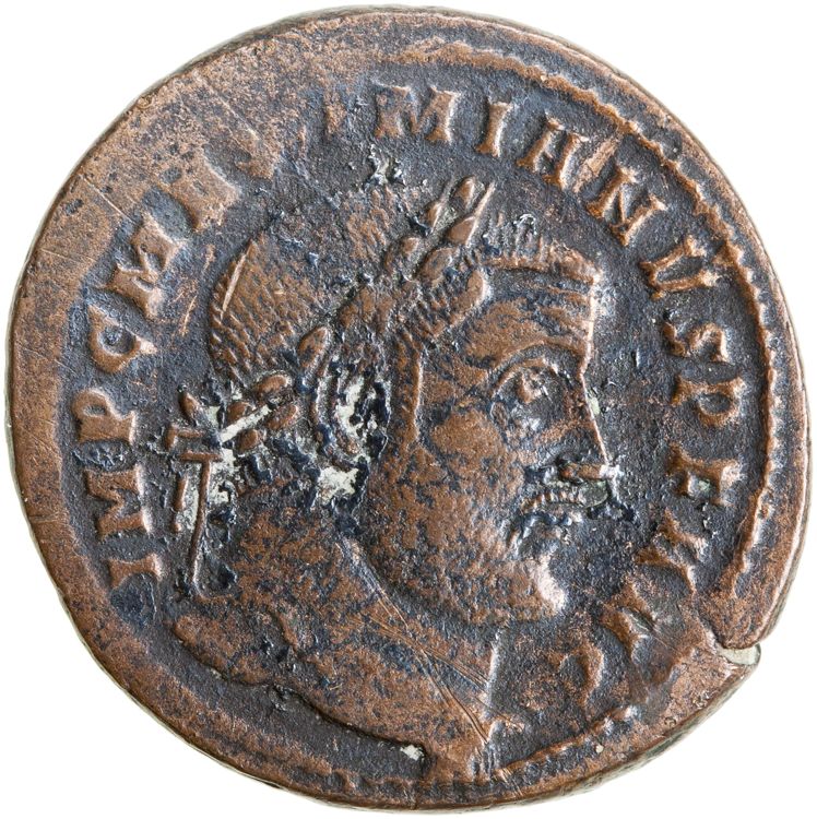 RIC VI Ticinum 55b, аверс, American Numismatic Society (ans)