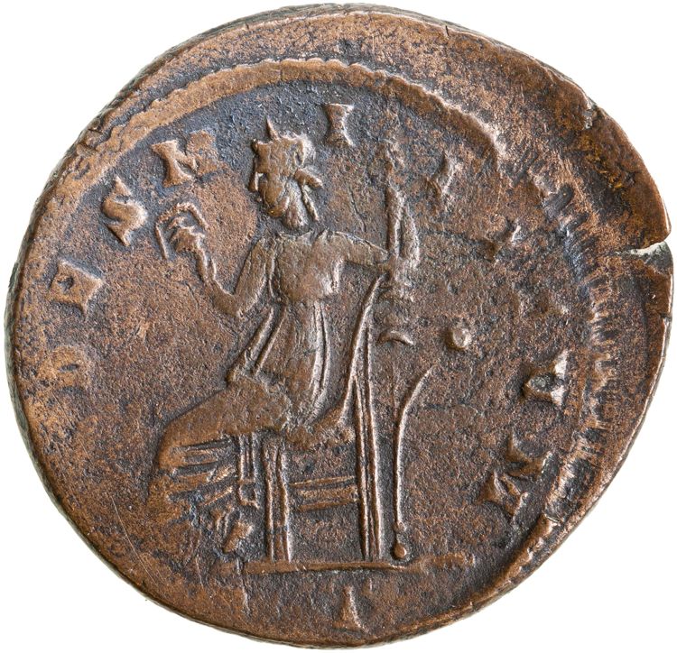RIC VI Ticinum 55b, реверс, American Numismatic Society (ans)