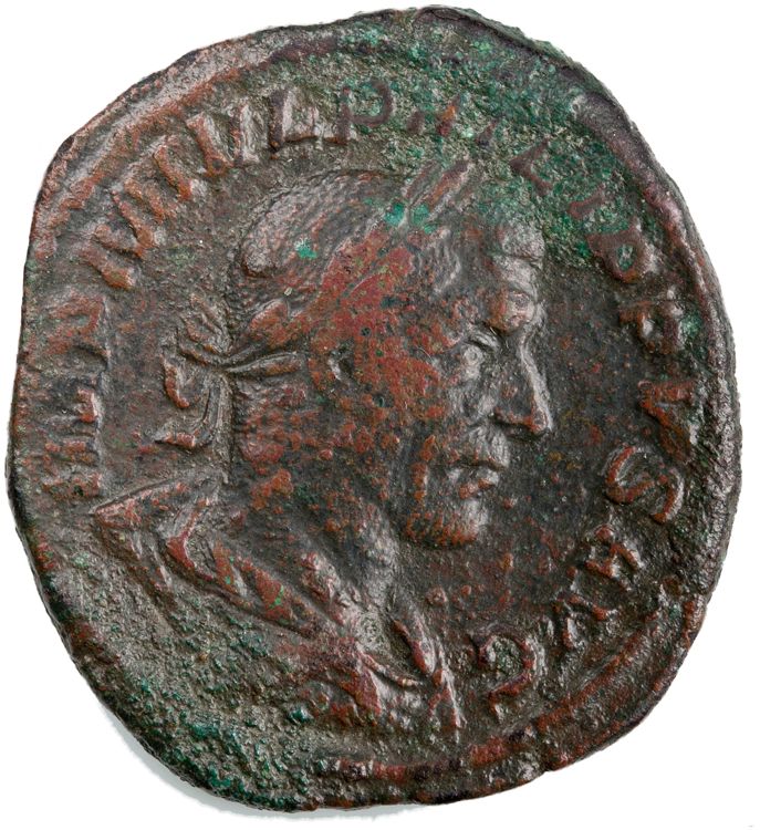 obverse RIC IV Philip I 186 (sestertius)