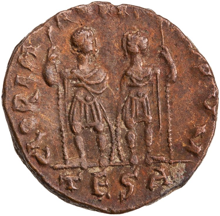RIC X Theodosius II (East) 395, реверс, American Numismatic Society (ans)