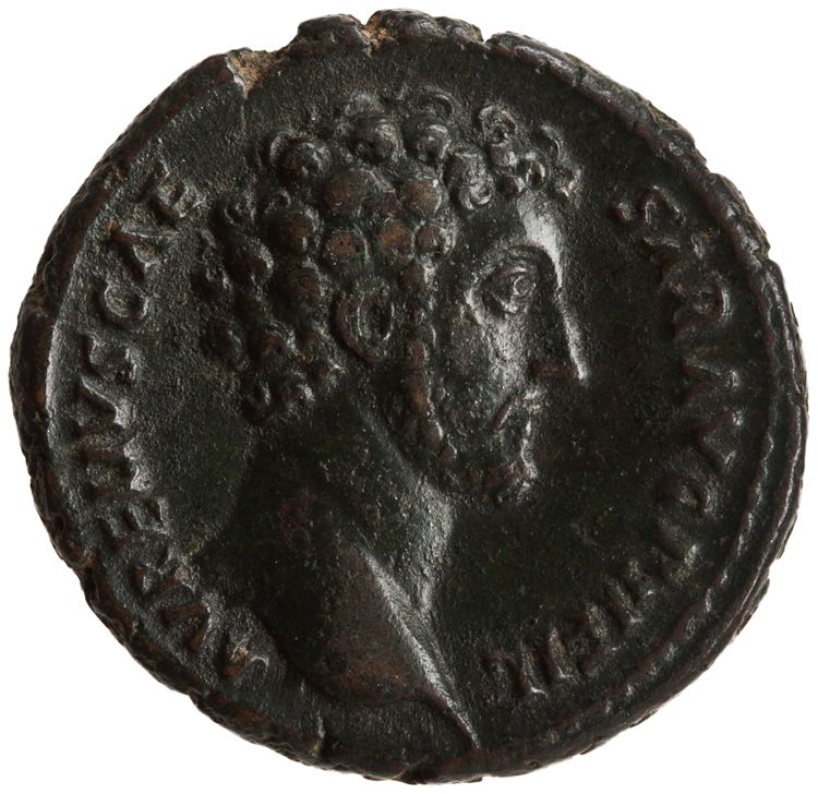 RIC III Antoninus Pius 1305A (dupondius), аверс, American Numismatic Society (ans)