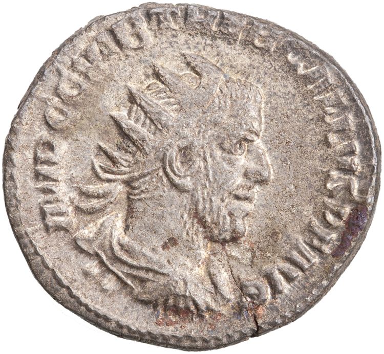 RIC IV Trebonianus Gallus 80: Subtype 3, obverse, American Numismatic Society (ans)
