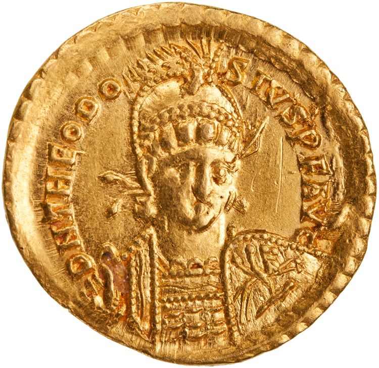 RIC X Theodosius II (East) 237, obverse, American Numismatic Society (ans)