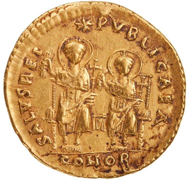 RIC X Theodosius II (East) 237, reverse, American Numismatic Society (ans)