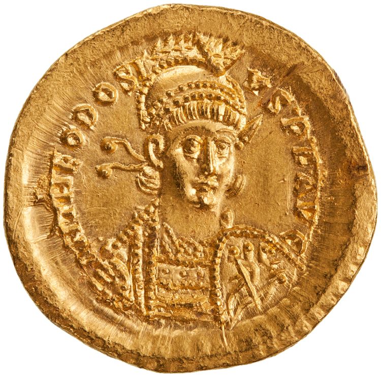 RIC X Theodosius II (East) 291, аверс, American Numismatic Society (ans)
