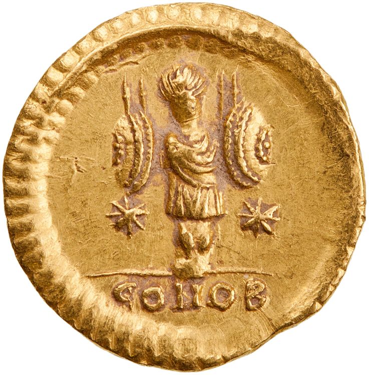 RIC X Theodosius II (East) 333, реверс, American Numismatic Society (ans)