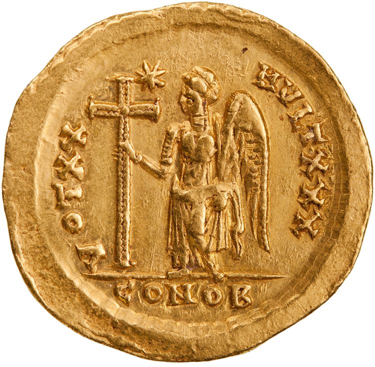 RIC X Theodosius II (East) 228, реверс, American Numismatic Society (ans)