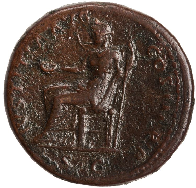 RIC II Hadrian 727c (as), реверс, American Numismatic Society (ans)
