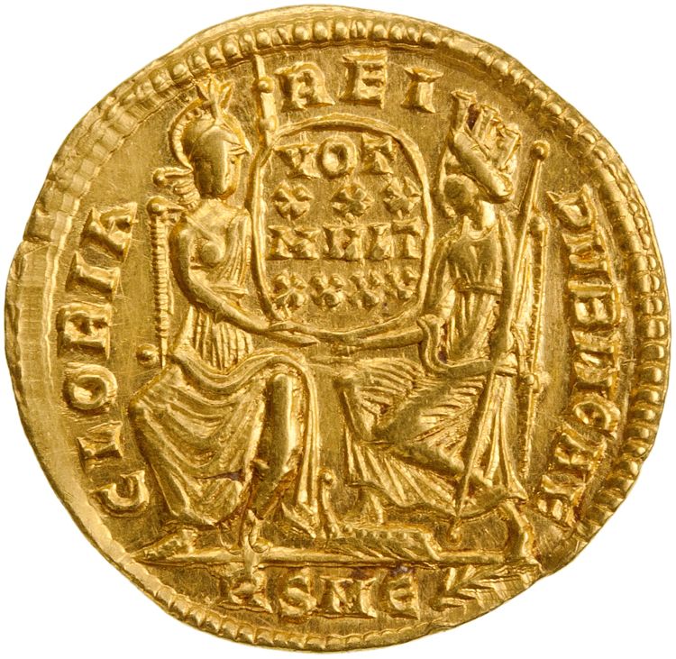 RIC VIII Rome 293, реверс, American Numismatic Society (ans)