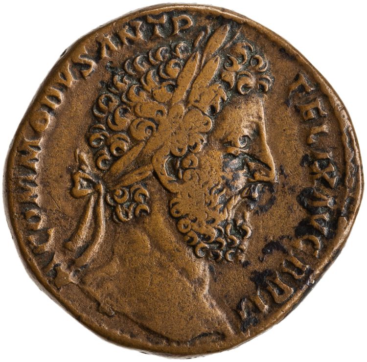 RIC III Commodus 550, аверс, American Numismatic Society (ans)