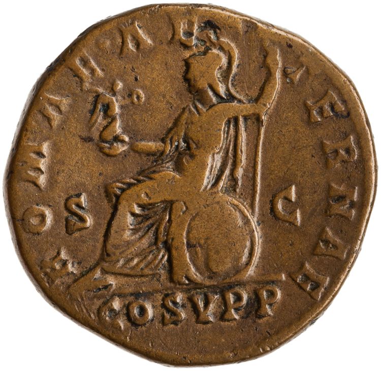 RIC III Commodus 550, реверс, American Numismatic Society (ans)