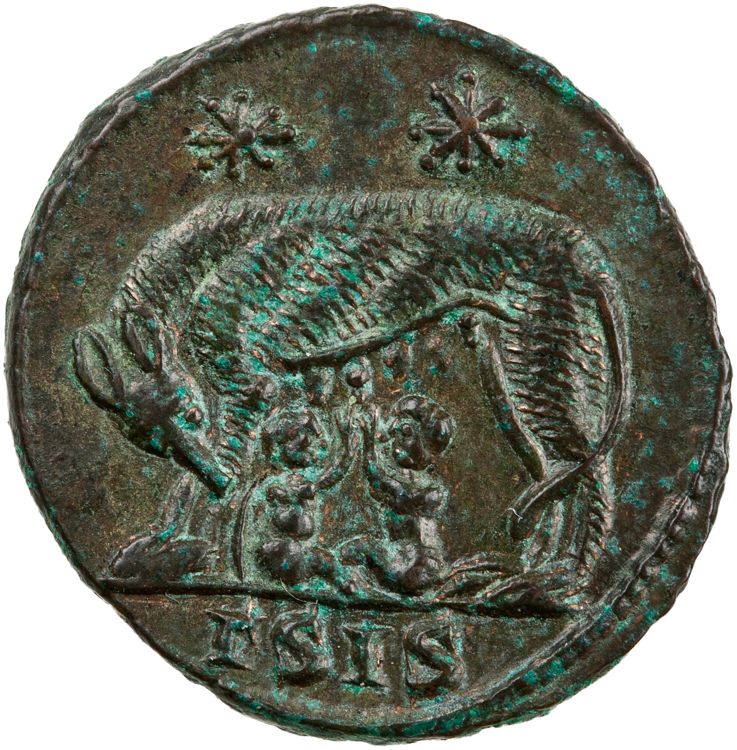 RIC VII Siscia 222, реверс, American Numismatic Society (ans)