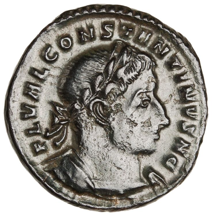 RIC VI Treveri 750, obverse, American Numismatic Society (ans)