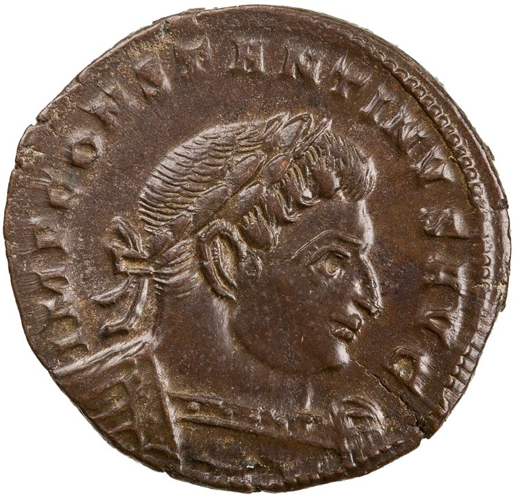 RIC VII Treveri 132, obverse, American Numismatic Society (ans)