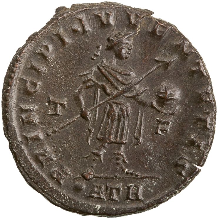 RIC VII Treveri 142, реверс, American Numismatic Society (ans)