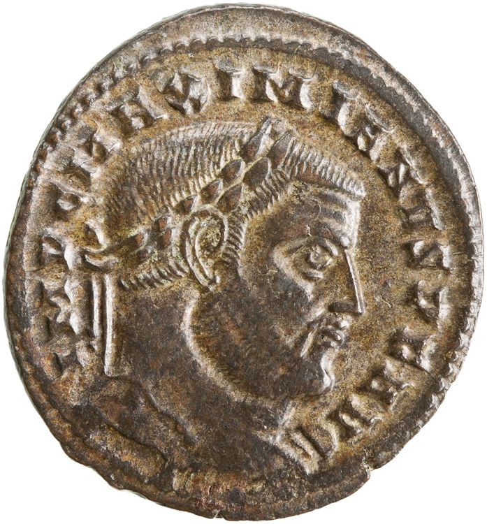 RIC VI Ticinum 55b, аверс, American Numismatic Society (ans)