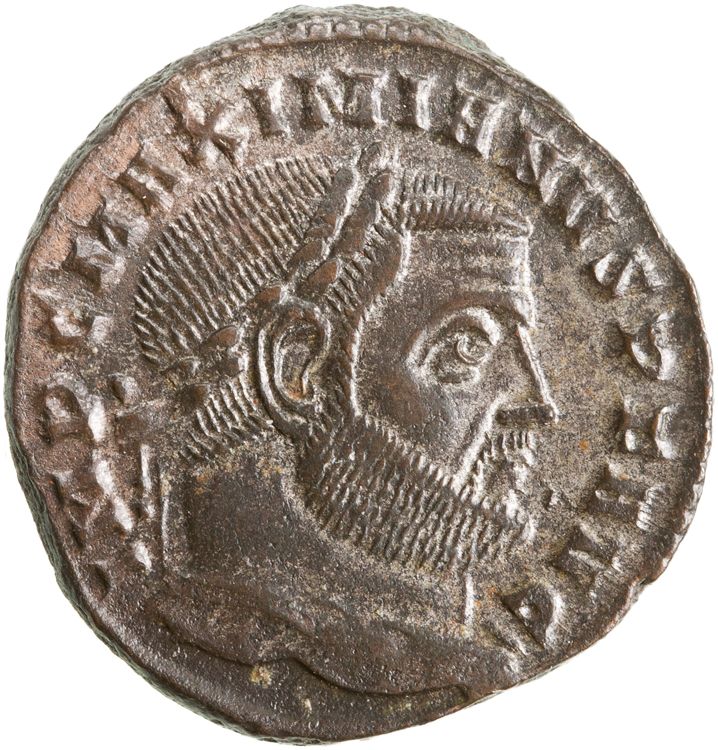 RIC VI Ticinum 55b, аверс, American Numismatic Society (ans)