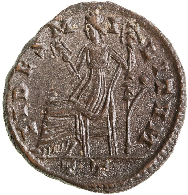 RIC VI Ticinum 55b, реверс, American Numismatic Society (ans)